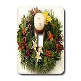Sandy Mertens Christmas Designs - Advent Wreath - Light Switch Covers - single toggle switch