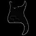 Fender 13-Hole Standard P Bass Pickguard Black