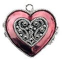 Heart Locket Enameled Charm by Judith Jack