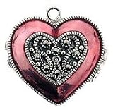 Heart Locket Enameled Charm by Judith Jack