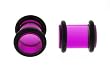 Purple Acrylic Plug, 10g - Sold As Pair