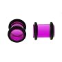 Purple Acrylic Plug, 8g - Sold As Pair