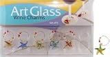 Art Glass Wine Charms Assorted StarfishTheme