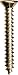 Musical Instruments : HUMBUCKER MOUNTING RING SCREW GOLD (BAG OF 10 )