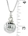  : STERLING SILVER HOLLOW 3 D VOLLEYBALL PENDANT