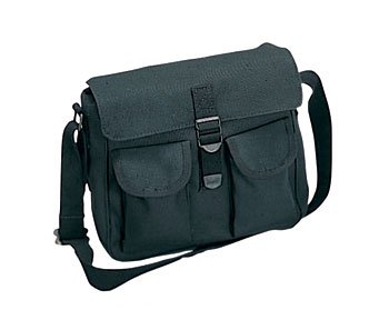 Rothco Canvas Ammo Shoulder Messenger Bag - Black