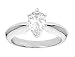 1Ct. 14K. White Gold Certified Pear Shape Diamond Solitaire Engagement Ring