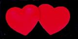 Airbrushed License Plate - Hearts - 2 Red Hearts - #1511