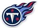 Tennessee Titans 12 Left Logo Car Magnet
