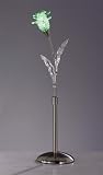 Produkt-Bild: Trio LED Deko Tischleuchte BLUME  inklusive LED LM Batterien Farbwechsler Glasdeko Nickel matt H&ouml;he 45 cm