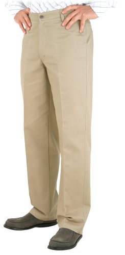 Lee Jeans Men's Wrinkle Resistant Relaxed Plain Front Pant