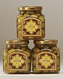Moroccan Pitted Picholine Olives - 3 Jars by Haddouch Gourmet, Inc.