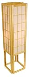 Asian Decor - 45 Window Pane Japanese Wood & Paper Shoji Lantern - Natural Spruce