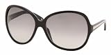 PRADA SPR 19I SPR19I 1AB-3M1 GLOSS BLACK ACETATE GRAY GRADIENT LENS SUNGLASSES SHADES