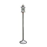 Outdoor Expressions, Smoked Nickel/Brushed Penny Finish, Outdoor Mini Post Lamp