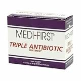 Triple Antibiotic Cream Ointment - 25 ct Box Individual Units 0.9g