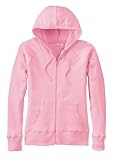 NEW District Threads - Ladies Full Zip Hoodie Pink-S