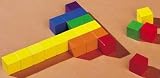 1 inch Colored Cubes
