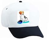 White Cap with binoculars, beagle, dog by SHOPZEUS