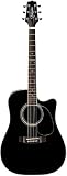  : Takamine EF341SC Dreadnought Cutaway Acoustic-Electric Guitar, Gloss Black