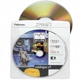 Fellowes CD Sleeves 100 CD Capacity Clear Vinyl Double Sided (50-Pack)