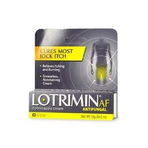 Lotrimin AF-Lotrimin Anti Fungal Jock Itch Clotrimazole Cream, (2 Pack) 12g Tube by Lotrimin