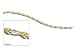 14kt two tone bone link bracelet