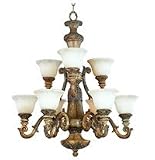 Maxim Lighting Frosted Irory - Vintage Mocha Chandelier