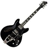 Hagstrom Tremar Viking Deluxe Electric Guitar (Black Gloss)