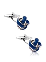 Carlo Visconti Gemelos Nudo Esmalte (Azul)