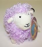 Multi Pet Mini Curly Pet Plush Lamb 3in Dog Toy Assorted Colors