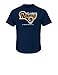 NFL St. Louis Rams Men's UP4 Tee, Navy, Medium