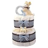 Tender Beginnings Boy 2 Tier Diaper Cake