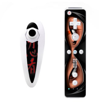 Ninja Design Nintendo Wii Nunchuk + Remote Controller Protector Skin Decal Sticker