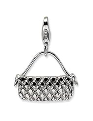 New Amore La Vita Sterling Silver 3-D Purse Charm with Lobster Clasp