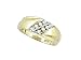 Mens Stunning 2 Channel 1/4 CTW. Set Diamond Wedding Band- Yellow Gold