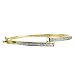 FOJO's Diamond in 18K Gold Over Sterling Silver Bypass Bangle (1/4 ct. tw.)