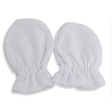 from Universal Textiles Baby New Born Scratch Mittens (Pack of 2 Pairs) (One Size Fits All) (White)