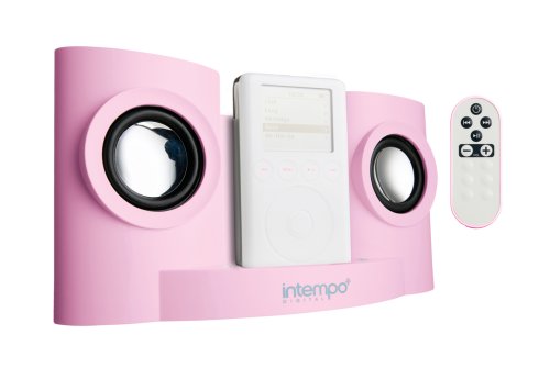 Childrens Toyshop  Third Party New : Intempo IDS-01R - iPod Speaker Dock With Remote Control - Pink