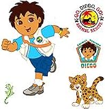 Product details for Go Diego Go - Animal Rescue (Dora Nick Cartoon) - 34 LARGE Wall Stickers