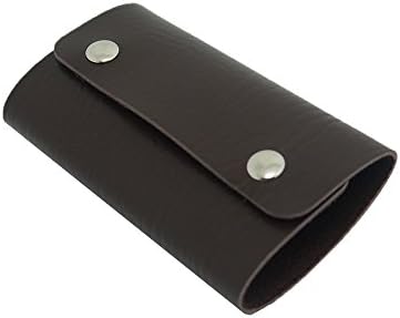 Holdding Dark Brown Color PU Leather Wallet Style Key Holder/ Fashionable Key Case for both Female and Male