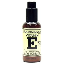 Fruit of the Earth Vitamin-E Moisturizer Daily Defense 4 oz. SPF #15