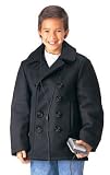 Kids US Navy Type Black Peacoat
