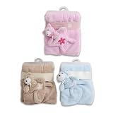 Bunchkin Baby Blanket w/ Plush Toy (Brown)
