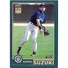 2001 Topps # 726 Ichiro Suzuki RC - Seattle Mariners Baseball Rookie Card in Protective Screw Down Holder