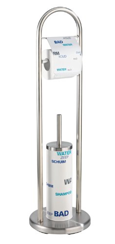 Wenko 17914100 Stand WC-Garnitur Edelstahl water