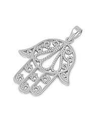 Hamsa Fatima Pendant Sterling Silver 925