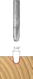 Freud 70-102 1/4-Inch Diameter Veining Router Bit with 1/4-Inch Shank