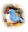 Eastern Bluebird - Audubon Plush Bird (Authentic Bird Sound)