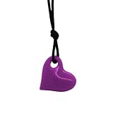 Jellystone Designs Heart Pendant Teether Necklace - Purple Grape